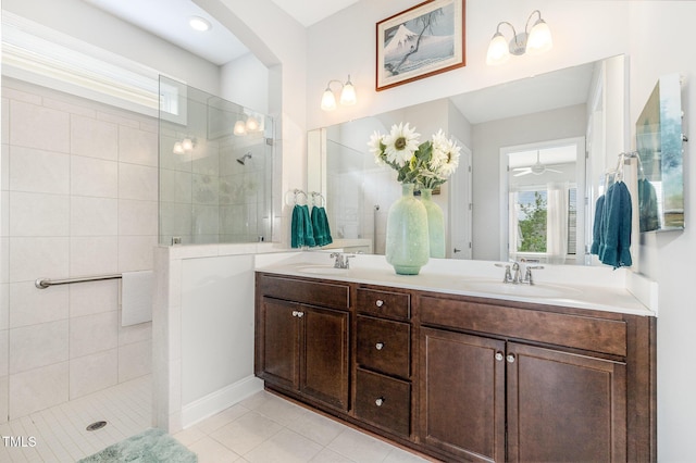 47 Coventry Ln, Chapel Hill, NC 27516 - full bath with plenty of natural light, walk in shower, and double vanity