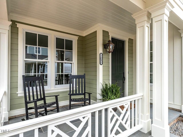 2641 Sidford Aly, Raleigh, NC 27608 - doorway to property with a porch