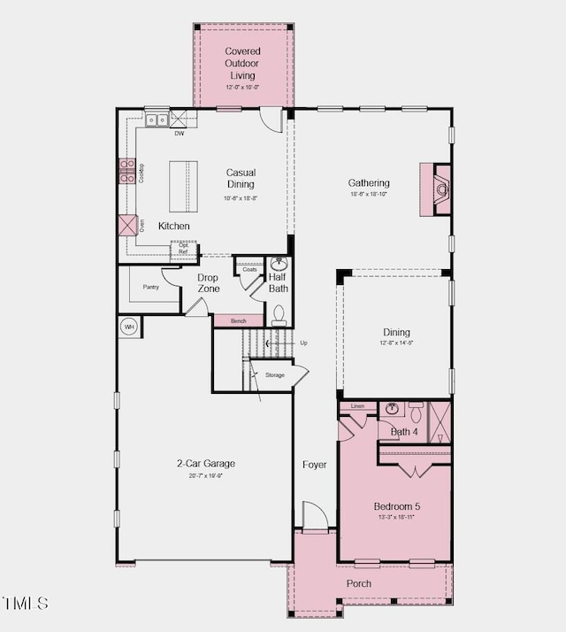 1021 Dillon Lake Dr, Knightdale, NC 27545 - room layout