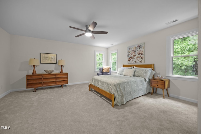 106 Fawley Ct, Cary, NC 27519 - carpeted bedroom with baseboards and a ceiling fan