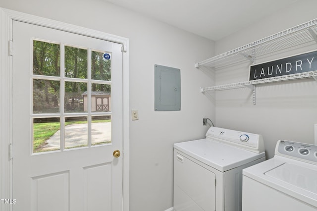 1308 Swallow Dr, Raleigh, NC 27606 - laundry area featuring washing machine and clothes dryer and electric panel