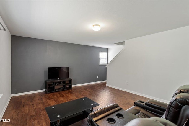 228 Botanical Ct, Bunnlevel, NC 28323 - living room featuring wood finished floors and baseboards