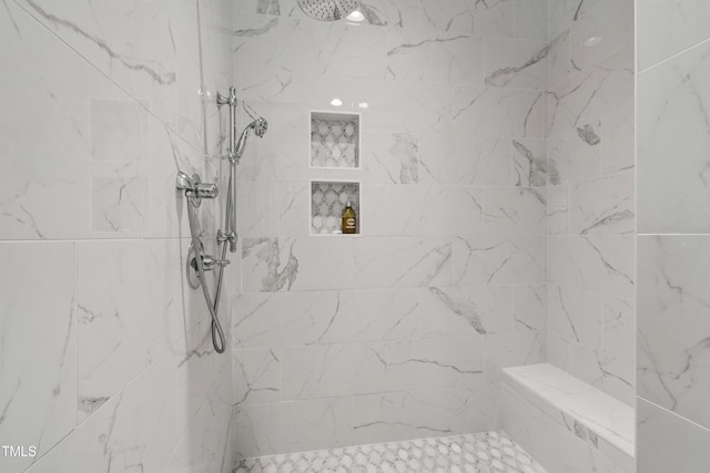 911 Canterbury Rd, Raleigh, NC 27607 - full bathroom with a marble finish shower