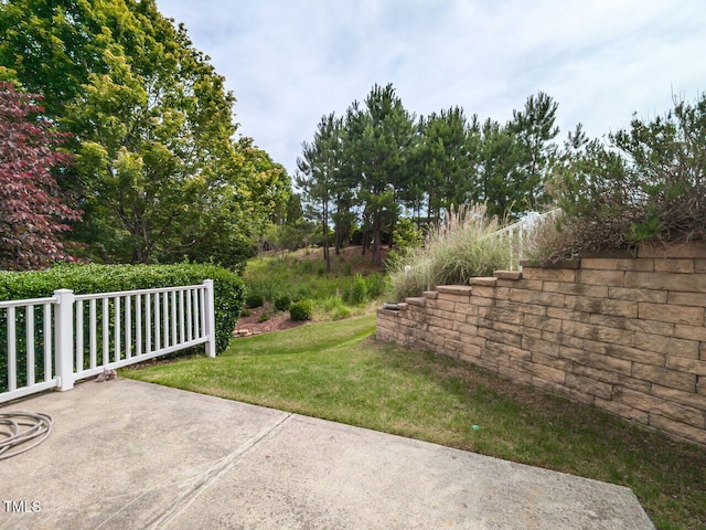 207 Callum Pl, Cary, NC 27519 - view of green lawn featuring a patio area