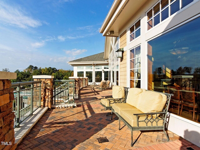 207 Callum Pl, Cary, NC 27519 - view of patio with a balcony