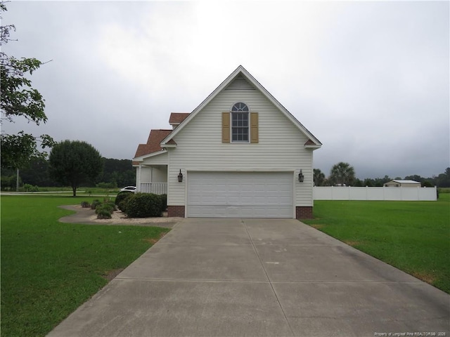 103 Autumn Chase Blvd, Lumberton, NC 28358 - view of front facade featuring a garage and concrete driveway
