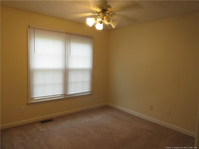 103 Autumn Chase Blvd, Lumberton, NC 28358 - unfurnished room with ceiling fan, baseboards, and carpet flooring