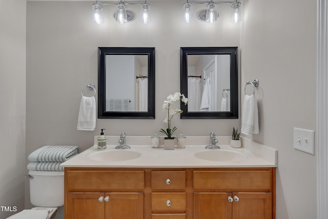 8404 Saltwood Pl, Raleigh, NC 27617 - full bath with double vanity and toilet
