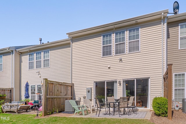8404 Saltwood Pl, Raleigh, NC 27617 - back of house featuring a patio and central air condition unit