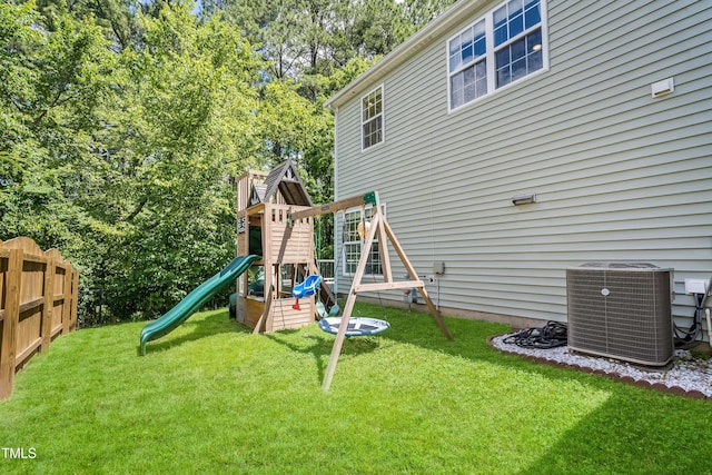 6 Beaver Creek Ln, Durham, NC 27703 - view of jungle gym with central AC