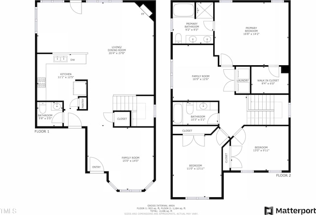 6 Beaver Creek Ln, Durham, NC 27703 - property floor plan