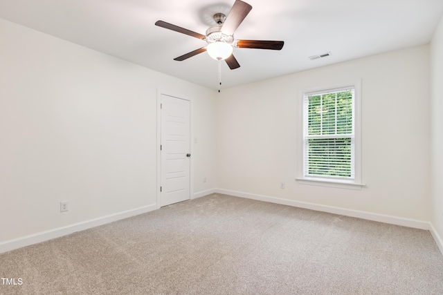 100 Lexington Ave, Zebulon, NC 27597 - carpeted empty room featuring baseboards and ceiling fan