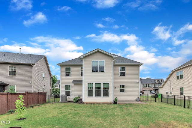 3449 S Beaver Ln, Raleigh, NC 27604 - rear view of property featuring a patio and central air condition unit