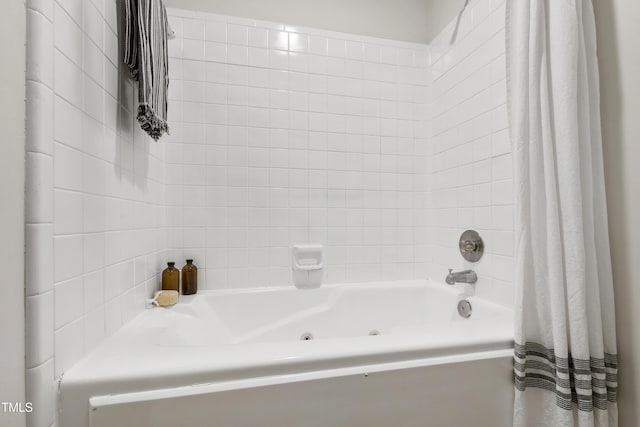 407 Gooseneck Dr Unit B1, Cary, NC 27513 - full bathroom with a combined bath / shower with jetted tub