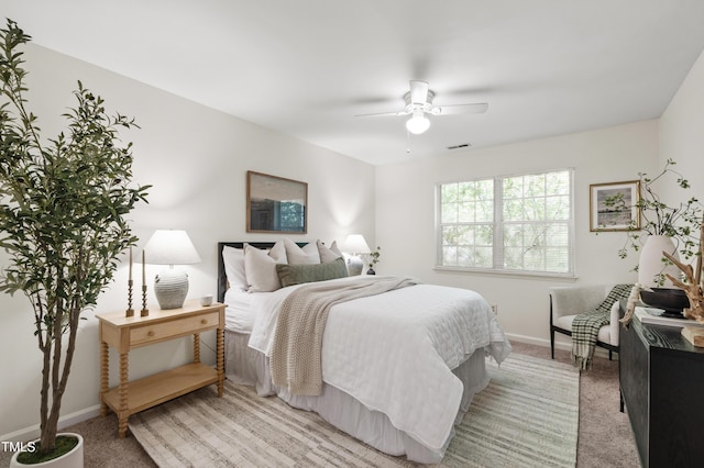 407 Gooseneck Dr Unit B1, Cary, NC 27513 - bedroom with light carpet and a ceiling fan