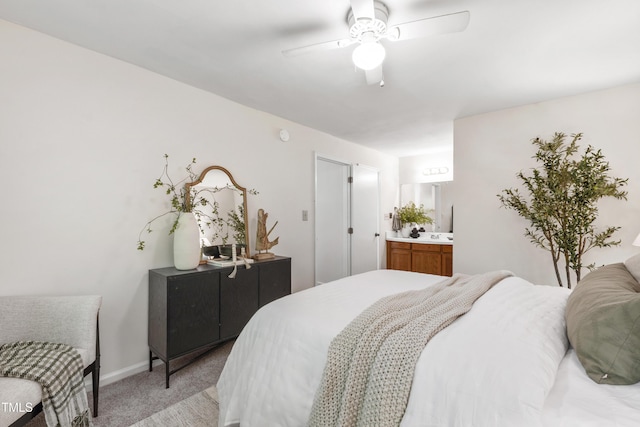 407 Gooseneck Dr Unit B1, Cary, NC 27513 - bedroom with light carpet and ceiling fan