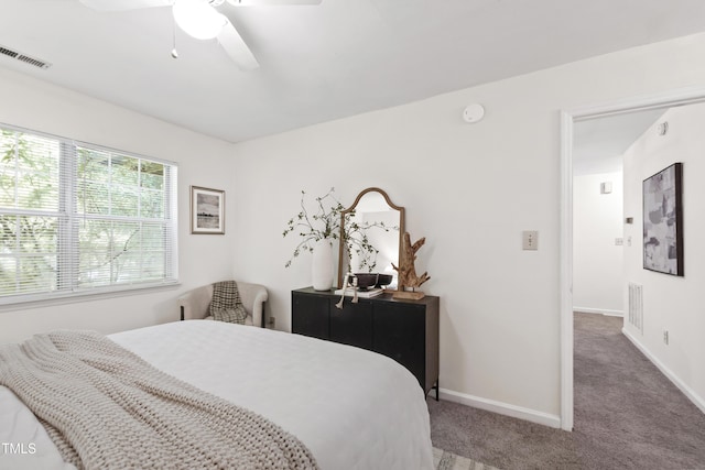 407 Gooseneck Dr Unit B1, Cary, NC 27513 - carpeted bedroom with baseboards and ceiling fan
