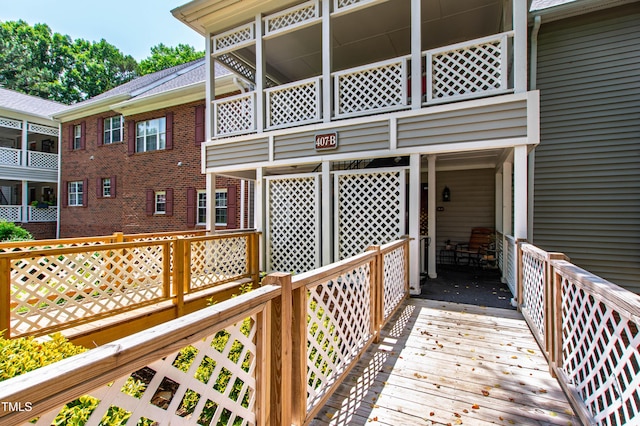 407 Gooseneck Dr Unit B1, Cary, NC 27513 - view of wooden deck