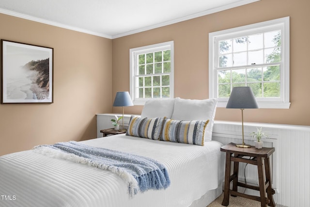 816 Miller Rd, Hillsborough, NC 27278 - bedroom with ornamental molding and a wainscoted wall