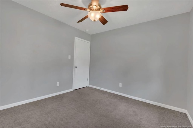 638 E Raynor Dr, Fayetteville, NC 28311 - carpeted empty room with ceiling fan and baseboards
