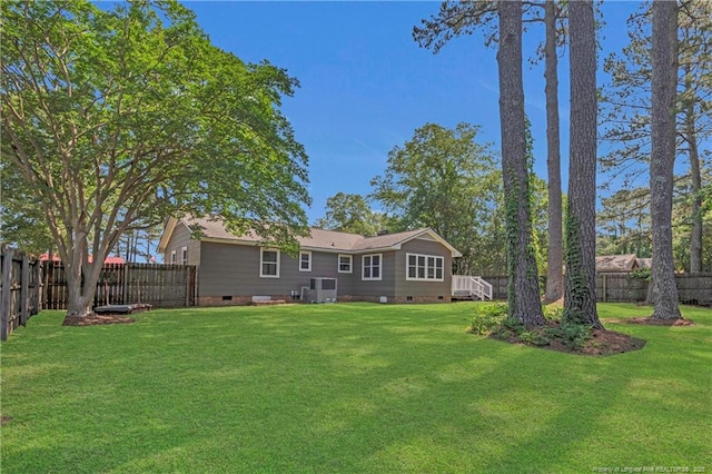 638 E Raynor Dr, Fayetteville, NC 28311 - rear view of property featuring crawl space