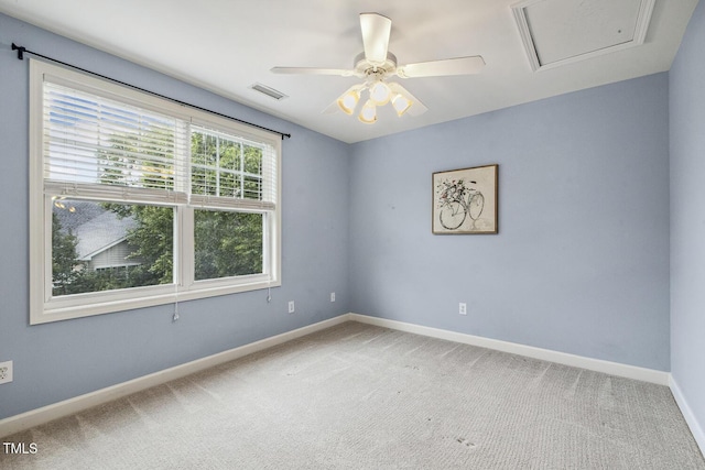 309 Plank Bridge Way, Morrisville, NC 27560 - unfurnished room with carpet floors, baseboards, and a ceiling fan
