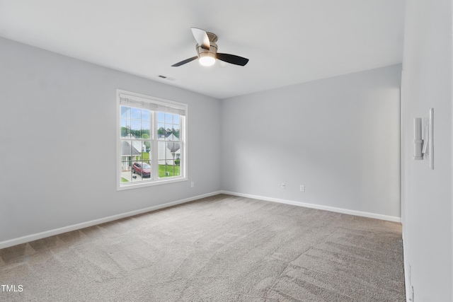 5408 Gunnette Dr, Raleigh, NC 27610 - carpeted empty room with ceiling fan and baseboards