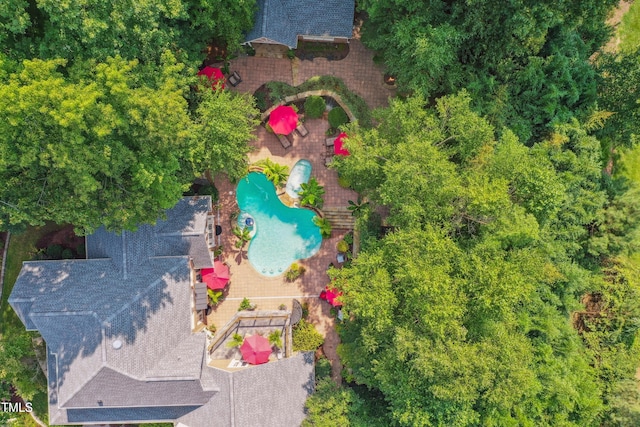 4021 Chaumont Dr, Apex, NC 27539 - view of subject property with a pool