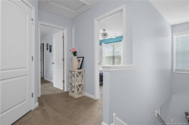 332 Dundee Cir, Raeford, NC 28376 - hall with carpet floors and baseboards