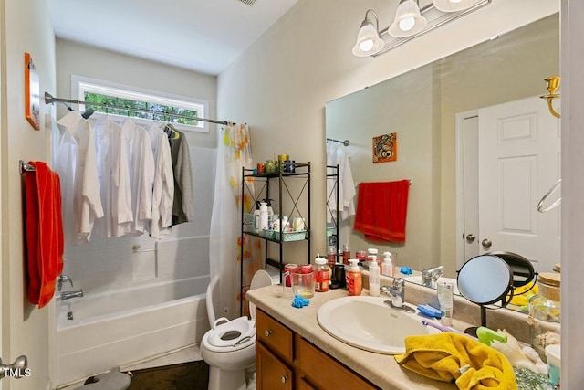320 Madres Ln, Morrisville, NC 27560 - full bath with vanity, shower / bath combo, and toilet