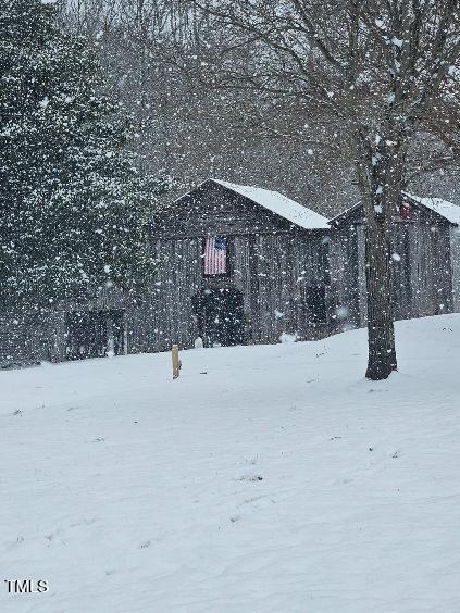 8365 Aaron Creek Church Rd, Oxford, NC 27565 - view of yard covered in snow