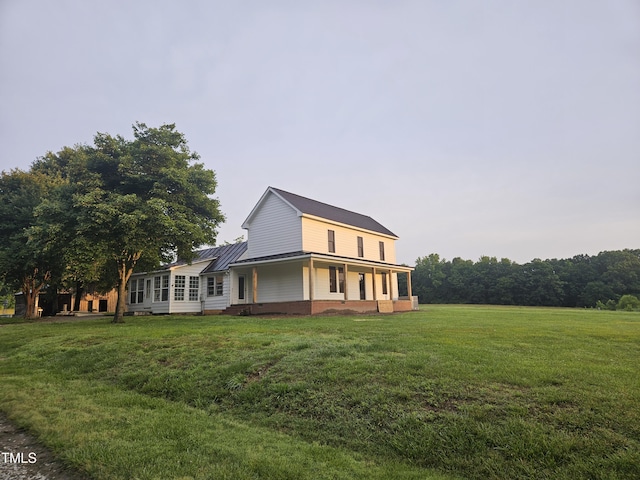 8365 Aaron Creek Church Rd, Oxford, NC 27565 - view of side of home with a lawn