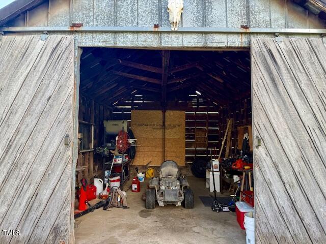 8365 Aaron Creek Church Rd, Oxford, NC 27565 - view of garage