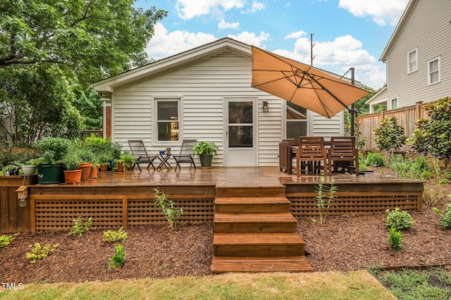 729 Mial St, Raleigh, NC 27608 - back of house with outdoor dining area and a deck