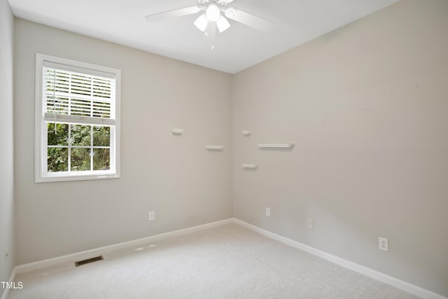 106 Gumdrop Path, Apex, NC 27502 - carpeted spare room featuring baseboards and ceiling fan
