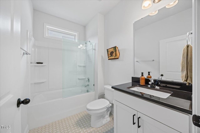 247 Axis Deer Ln, Garner, NC 27529 - bathroom with vanity, toilet, and shower / tub combination