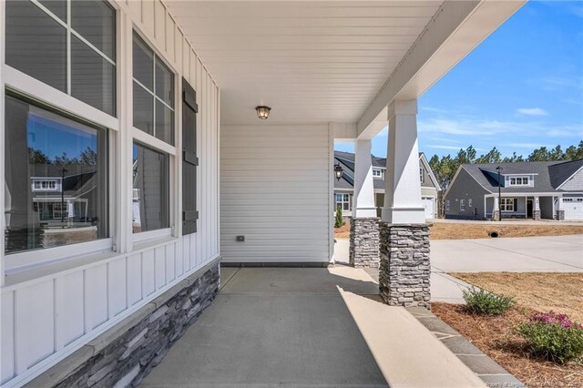 91 Laramie Ln, Selma, NC 27576 - covered porch featuring a residential view