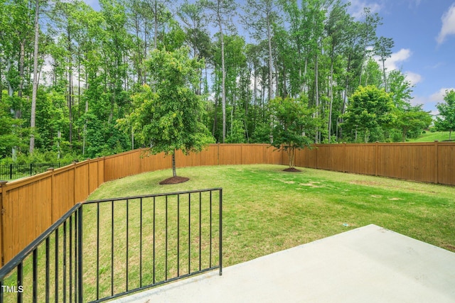 2619 Bordwell Grant Dr, New Hill, NC 27562 - view of yard with a patio area