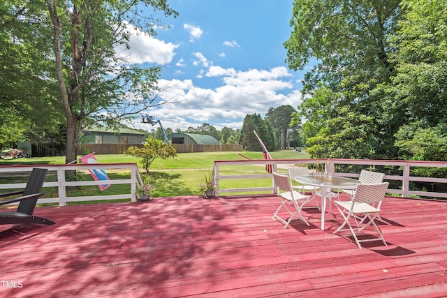 307 Country Club Dr, Durham, NC 27712 - deck with outdoor dining area