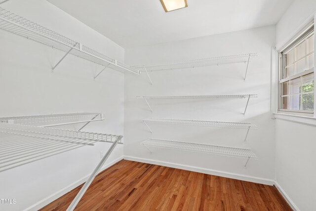 307 Country Club Dr, Durham, NC 27712 - walk in closet with wood finished floors