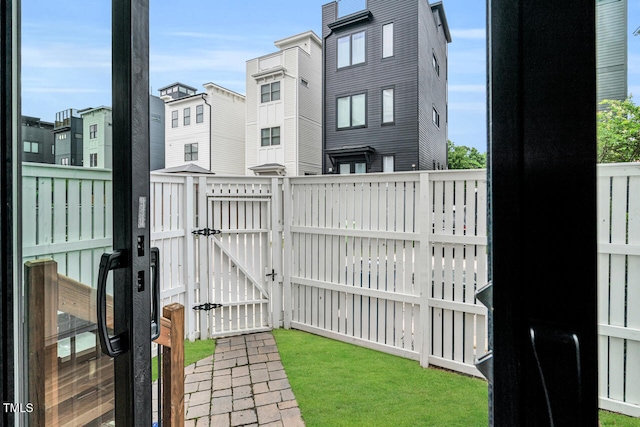 606 Velma Hopkins Ln, Raleigh, NC 27603 - fenced yard with a gate