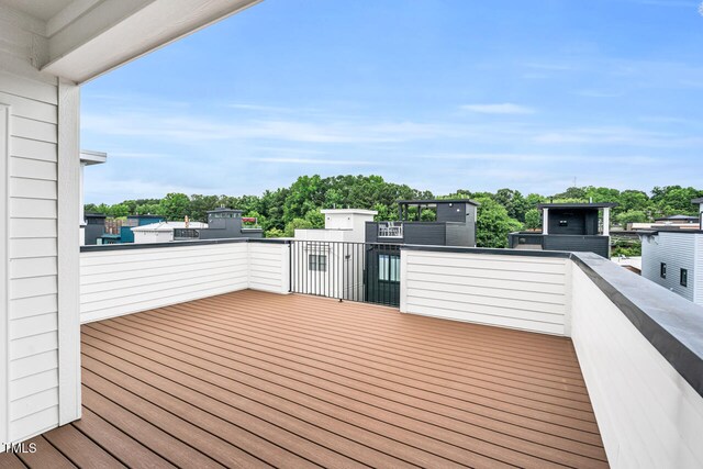 606 Velma Hopkins Ln, Raleigh, NC 27603 - view of wooden terrace