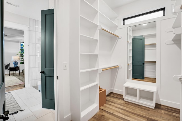 606 Velma Hopkins Ln, Raleigh, NC 27603 - spacious closet featuring wood finished floors
