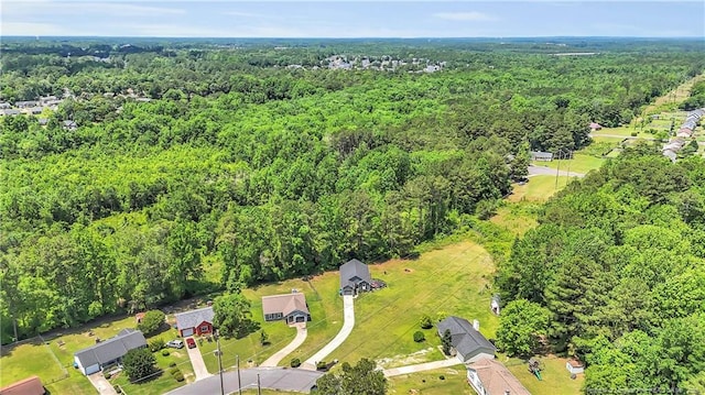 2251 Hackney Loop, Fayetteville, NC 28304 - bird's eye view of a heavily wooded area