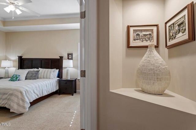 228 Ellisview Dr, Cary, NC 27519 - bedroom featuring carpet flooring and crown molding