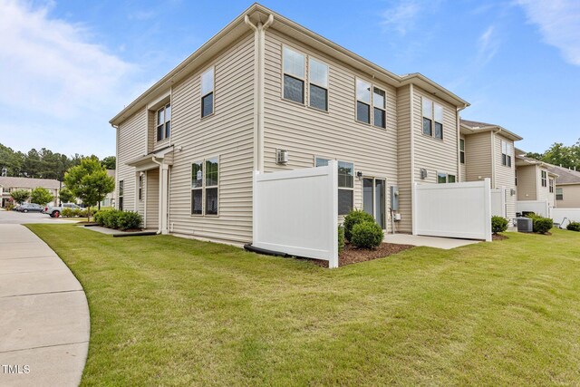 1102 Latitude Dr, Durham, NC 27713 - view of home's exterior featuring central air condition unit