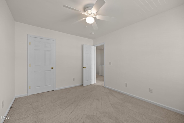 8151 Rhiannon Rd, Raleigh, NC 27613 - unfurnished bedroom with light colored carpet and ceiling fan