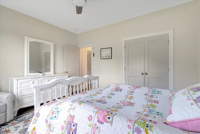 1779 Walter Grissom Rd, Kittrell, NC 27544 - bedroom with a closet and ceiling fan
