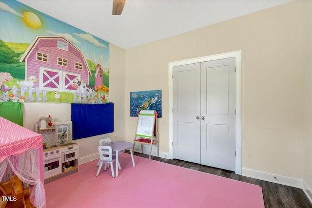 1779 Walter Grissom Rd, Kittrell, NC 27544 - playroom featuring baseboards and wood finished floors