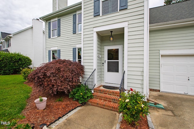 102 W Hill Dr, Cary, NC 27519 - entrance to property featuring a garage